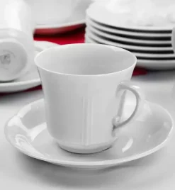 CHODZIEŻ KAMELIA C000 BIAŁA Serwis obiadowo-kawowy 30 el / 6 osób / porcelana