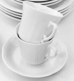 CHODZIEŻ KAMELIA C000 BIAŁA Serwis obiadowo-kawowy 30 el / 6 osób / porcelana
