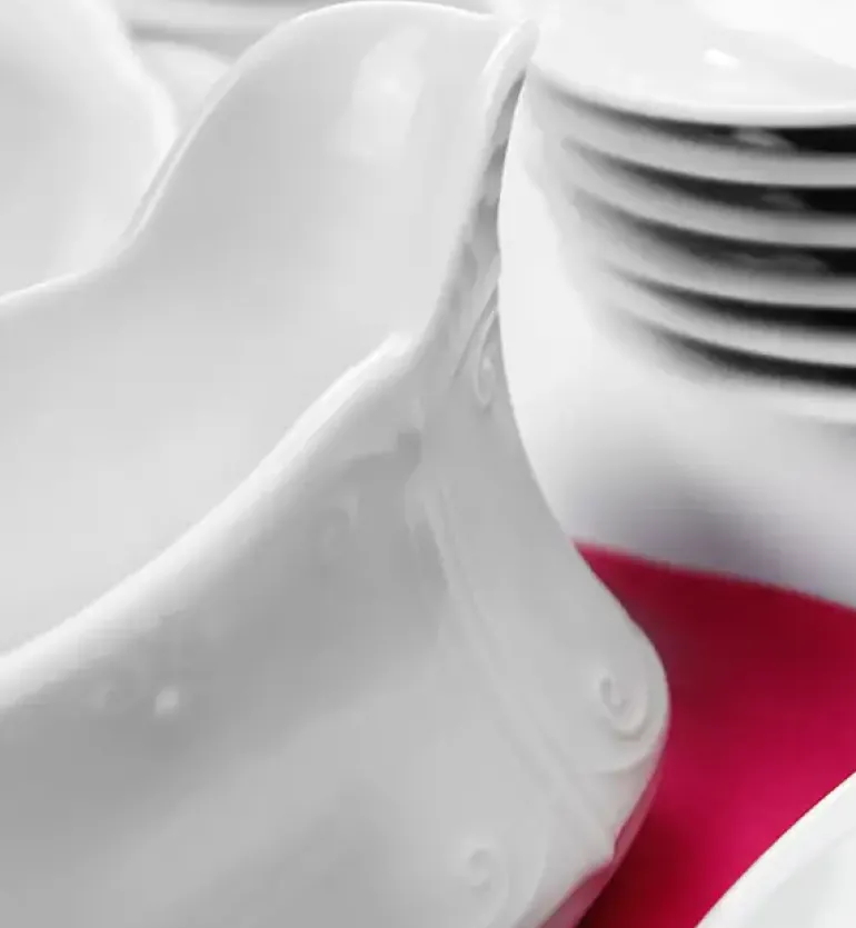 CHODZIEŻ KAMELIA C000 BIAŁA Serwis obiadowy 44 el / 12 osób / porcelana