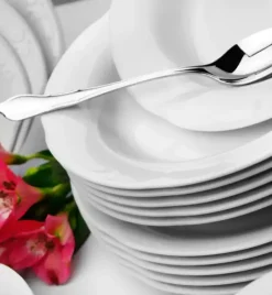 CHODZIEŻ KAMELIA C000 BIAŁA Serwis obiadowy 44 el / 12 osób / porcelana