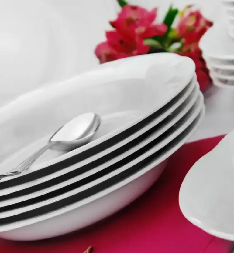 CHODZIEŻ KAMELIA C000 BIAŁA Talerz głęboki 22 / porcelana