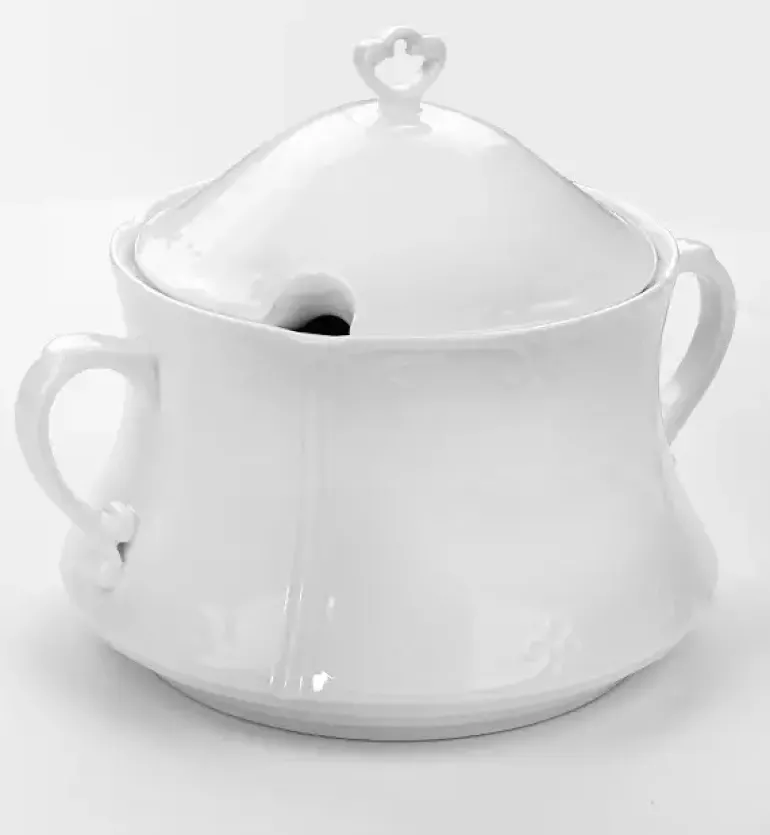 CHODZIEŻ KAMELIA C000 Waza 3,5 l z pokrywką / porcelana