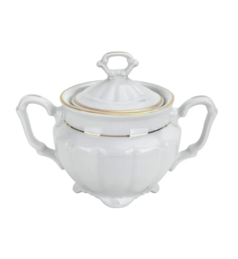 CHODZIEŻ MARIA TERESA B014 ZŁOTA LINIA Zestaw kawowy 39 el / 12 osób / porcelana