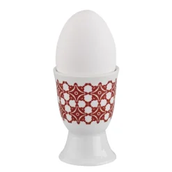 CILIO | Amici | kieliszek na jajko, porcelana, śred. 5 x 7 cm, czerwone kafelki