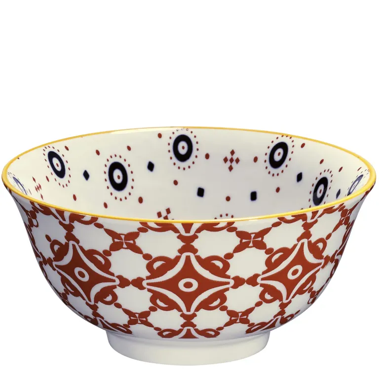 CILIO | AMICI | miseczka, porcelana, śred. 18 cm, 0,85 l, kafelki