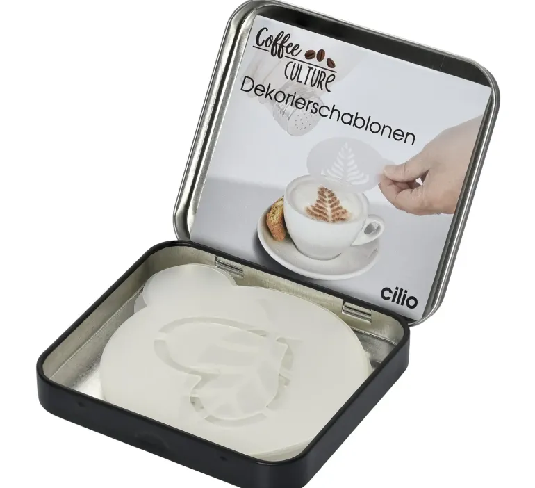 CILIO COFFEE CULTURE Szablony do dekoracji kawy - 6 wzorów / FreeForm