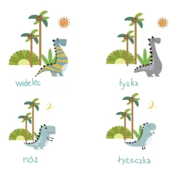 CILIO | Dino | sztućce dla dzieci, 4 el.
