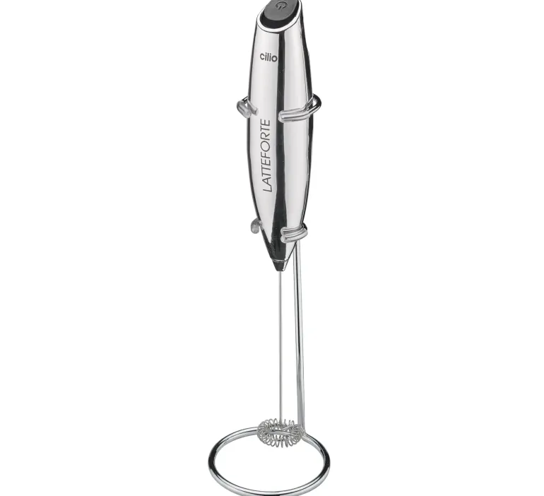 CILIO LATTEFORTE Spieniacz do mleka na stojaku 23 cm / metaliczny błyszczący / FreeForm