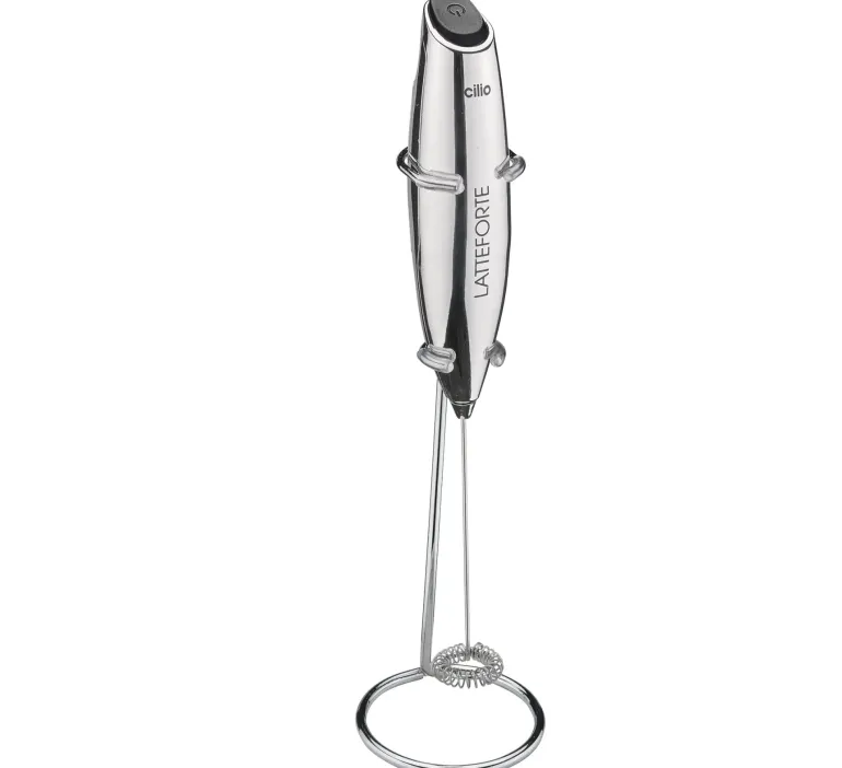CILIO LATTEFORTE Spieniacz do mleka na stojaku 23 cm / metaliczny błyszczący / FreeForm