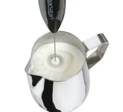 CILIO LATTEFORTE Spieniacz do mleka na stojaku 23 cm / czarny błyszczący / FreeForm