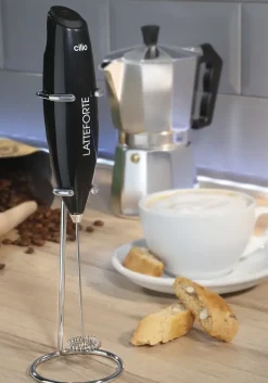 CILIO LATTEFORTE Spieniacz do mleka na stojaku 23 cm / czerwony / FreeForm