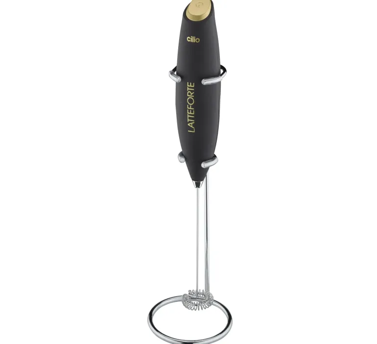 CILIO LATTEFORTE Spieniacz do mleka na stojaku 23 cm / czarny matowy / FreeForm