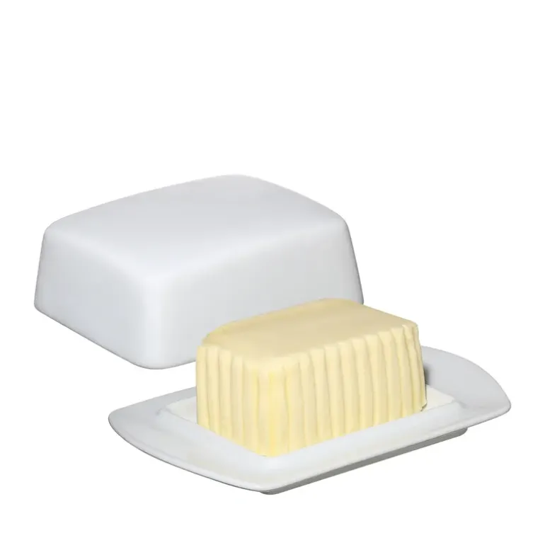 CILIO | maselniczka, porcelana, 19 x 13 x 5,5 cm, biała
