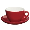 CILIO ROMA Filiżanka do cappuccino ze spodkiem 100 ml / czerwona / FreeForm