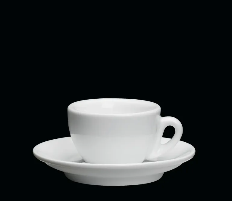 CILIO ROMA Filiżanka do espresso ze spodkiem 50 ml / biała / FreeForm
