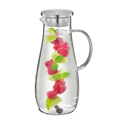 CILIO | Tropicana | szklany dzbanek na wodę, ze spiralą na owoce, 2,0 l