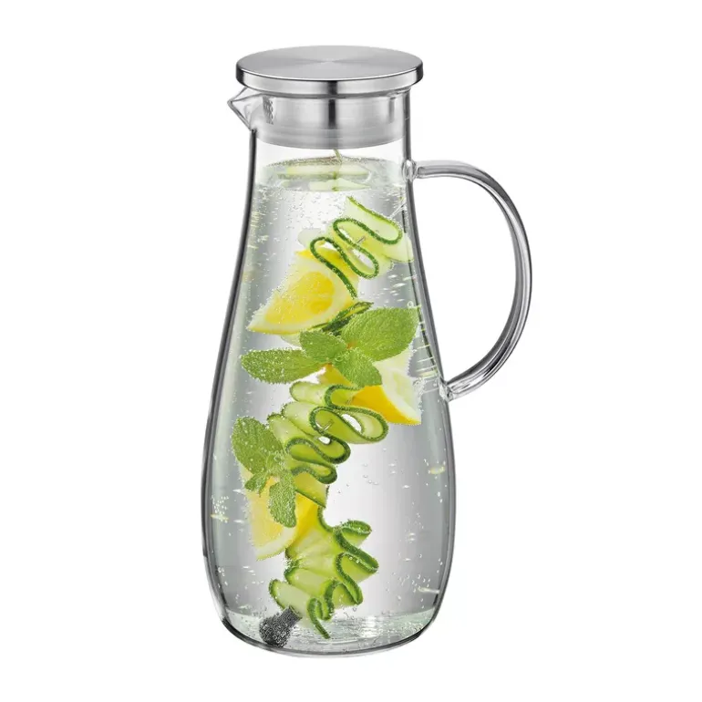 CILIO | Tropicana | szklany dzbanek na wodę, ze spiralą na owoce, 2,0 l