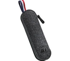 CILIO VIAGGIO Zestaw sztućców w etui / 3 elementy / czarne