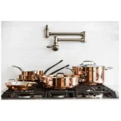 de Buyer PRIMA MATERA Garnek 4,9l z pokrywą 28 cm / miedziany