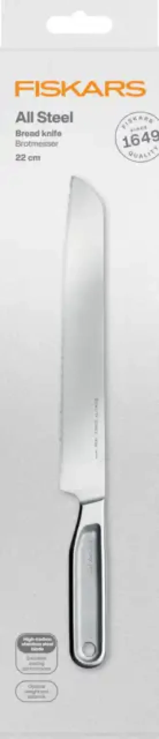 FISKARS ALL STEEL 1062883 Nóż do chleba 22 cm | japońska stal nierdzewna | 58 HRC