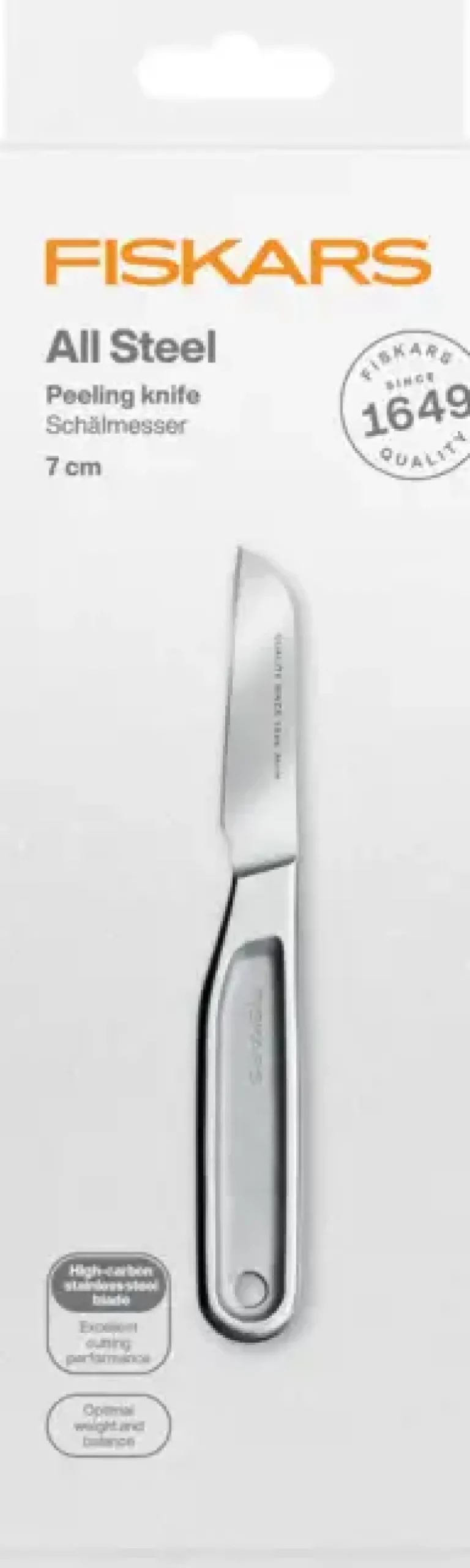 FISKARS ALL STEEL 1062889 Nóż do skrobania 7 cm | japońska stal nierdzewna | 58 HRC