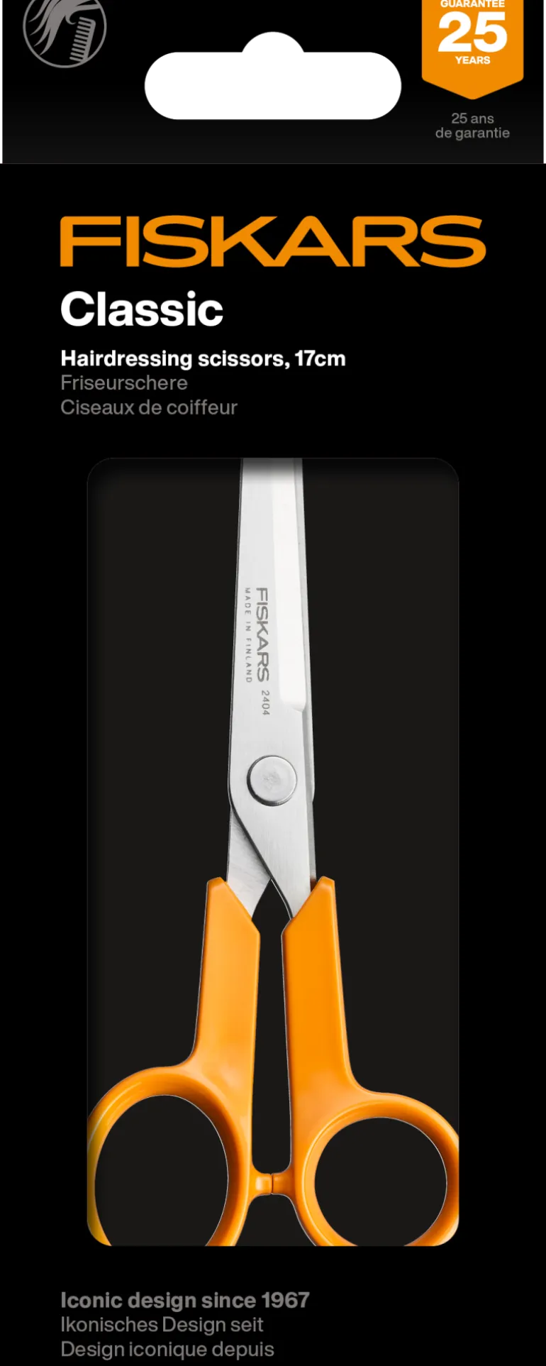 FISKARS CLASSIC Nożyczki fryzjerskie 17 cm / stal nierdzewna (6 generacja)
