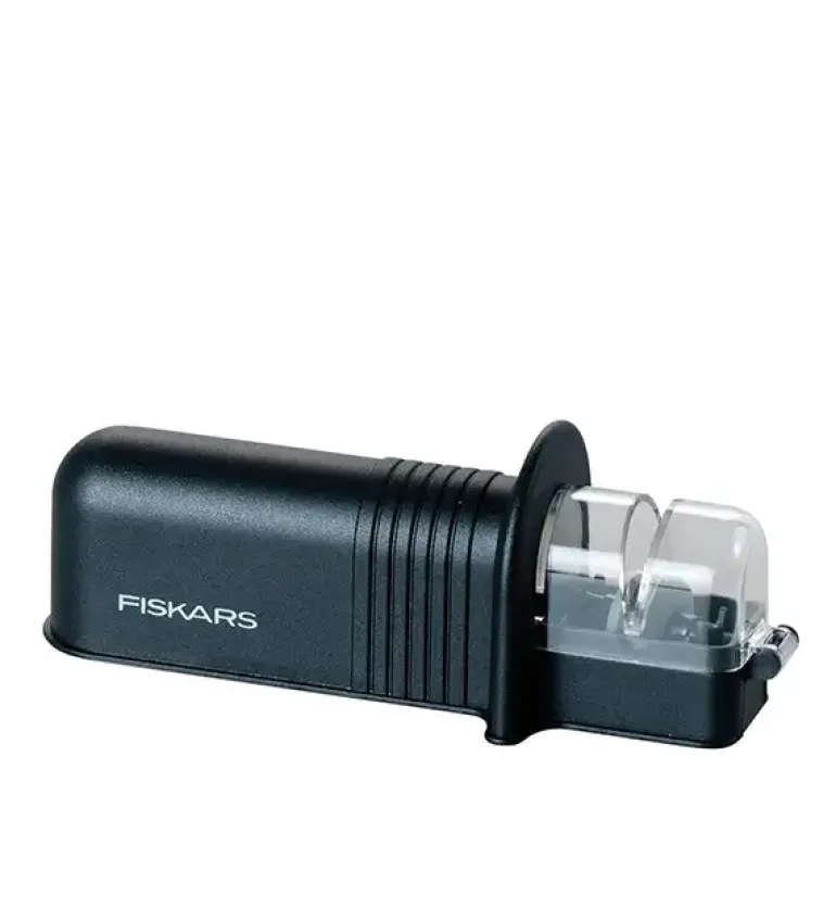FISKARS CONTROL+ Komplet 2 noży + ostrzałka ceramiczna Roll-Sharp / japońska stal nierdzewna