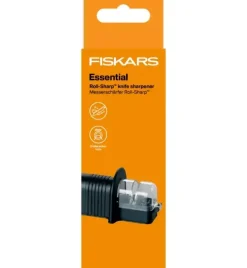 FISKARS CONTROL+ Zestaw 2 noży COOK'S SET w pudełku + Ostrzałka ceramiczna Essential Roll-Sharp / japońska stal nierdzewna