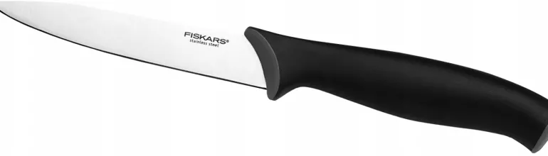FISKARS CONTROL 1073023 Zestaw 5 noży kuchennych w czarnym bloku + Ostrzałka Functional Form