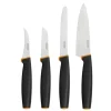 FISKARS CONTROL+ Zestaw 4 noży kuchennych FAVOURITE SET + Ostrzałka Edge / japońska stal nierdzewna