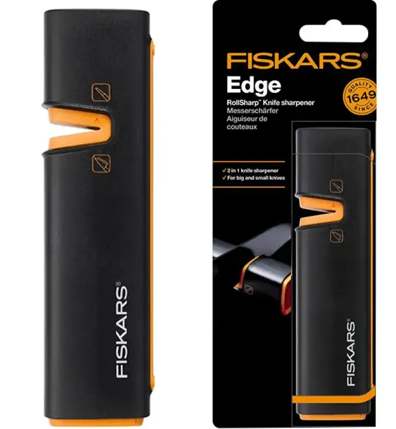 FISKARS CONTROL+ Zestaw 6 noży kuchennych FAVOURITE + COOK'S SET + Ostrzałka Edge / japońska stal nierdzewna