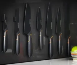 FISKARS EDGE Komplet 7 noży kuchennych + ostrzałka Essential / japońska stal nierdzewna
