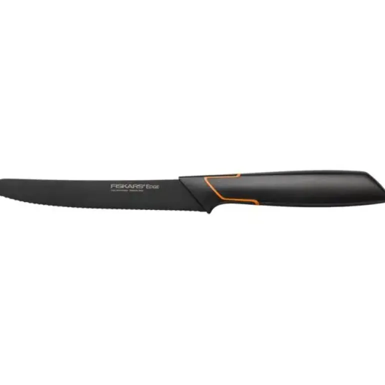 FISKARS EDGE Komplet 7 noży kuchennych + ostrzałka Essential / japońska stal nierdzewna