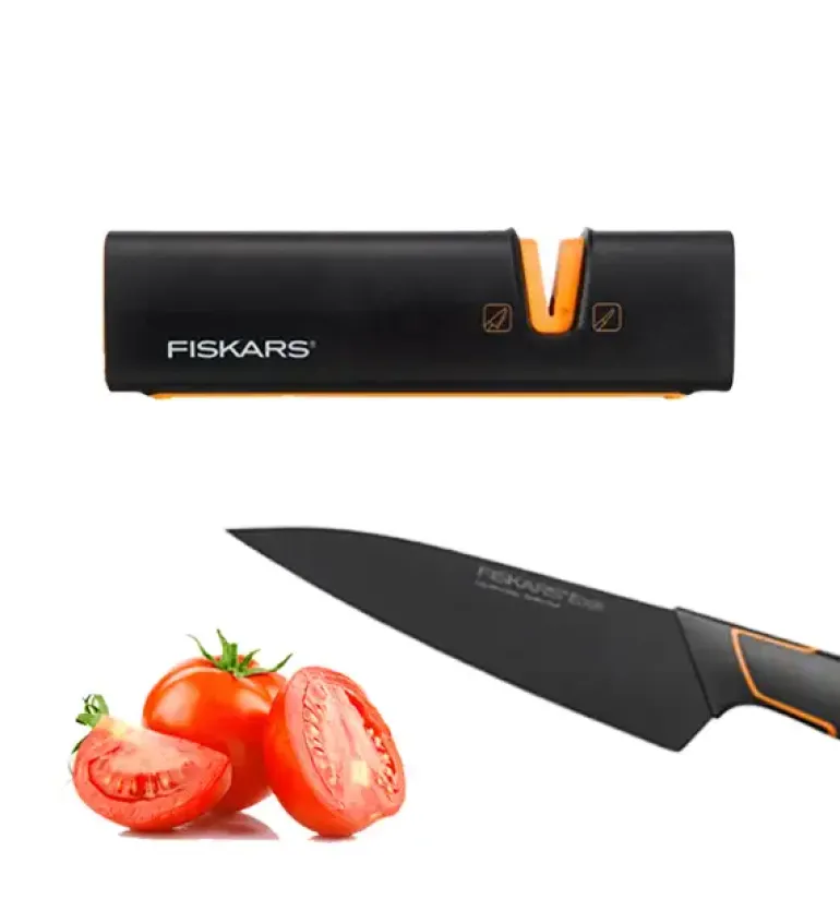 FISKARS EDGE Ostrzałka do noży Roll-Sharp / Rękojeść Softgrip