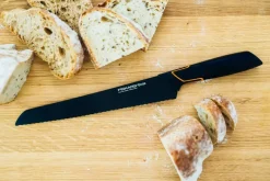 FISKARS EDGE 1003099+1003098 Zestaw 5 noży kuchennych w bloku czarnym / stal 420J2 / czarne ostrza + OSTRZAŁKA Edge