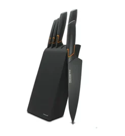 FISKARS EDGE 1003099 Zestaw 5 noży kuchennych w bloku / japońska stal nierdzewna