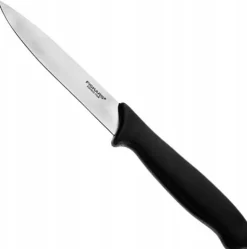 FISKARS ESSENTIAL Komplet 5 noży (kuchenne +do warzyw) w pudełku | stal nierdzewna HRC 53 + Ostrzałka + Skrobaczka ESSENTIAL