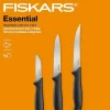 FISKARS ESSENTIAL Komplet 5 noży (kuchenne +do warzyw) w pudełku | stal nierdzewna HRC 53