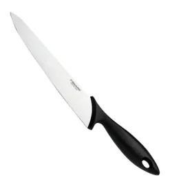FISKARS ESSENTIAL Komplet 5 noży (kuchenne +do warzyw) w pudełku | stal nierdzewna HRC 53 + Ostrzałka ESSENTIAL
