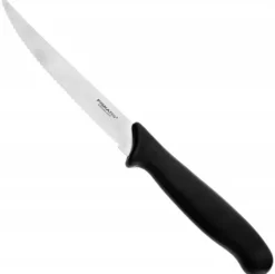 FISKARS ESSENTIAL Komplet 5 noży (kuchenne +do warzyw) w pudełku | stal nierdzewna HRC 53 + Ostrzałka ESSENTIAL