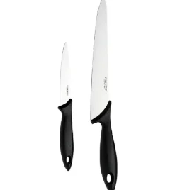 FISKARS ESSENTIAL Komplet 5 noży (kuchenne +Szefa) w pudełku