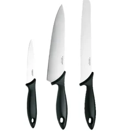 FISKARS ESSENTIAL Komplet 5 noży (kuchenne +Szefa) w pudełku