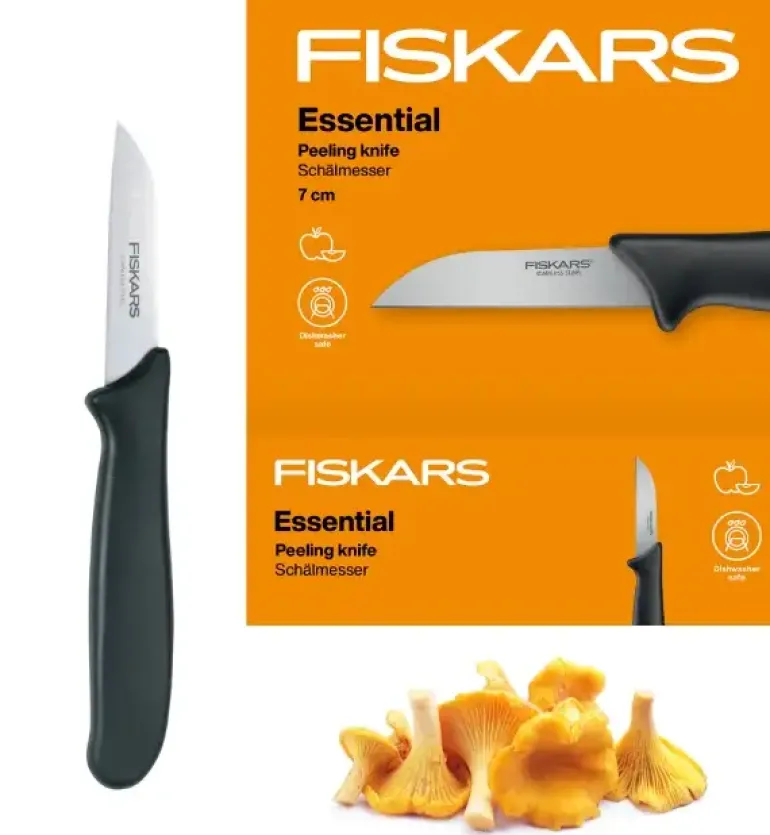 FISKARS ESSENTIAL 1023812 Nóż do skrobania 7 cm / stal nierdzewna