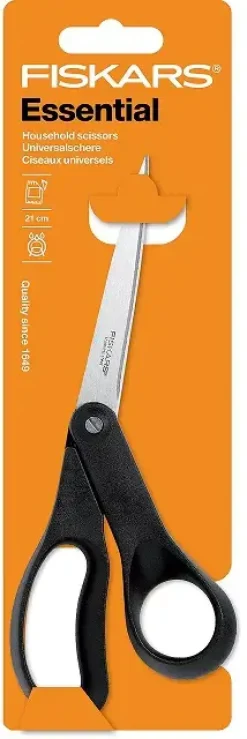 FISKARS ESSENTIAL 1023817 Nożyczki uniwersalne 21,5 cm kuchenne krawieckie biurowe / stal nierdzewna