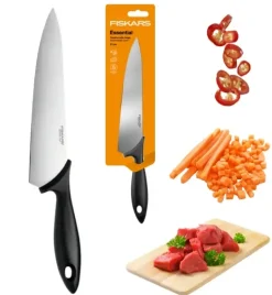 FISKARS ESSENTIAL 1065565 Nóż szefa kuchni 21 cm / stal nierdzewna