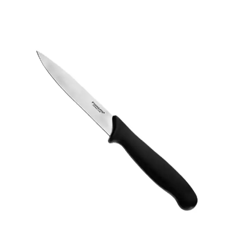 FISKARS ESSENTIAL Zestaw 9 noży (kuchenne +do warzyw +do obierania) w pudełku / stal nierdzewna + Skrobaczka ESSENTIAL
