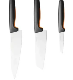 FISKARS FUNCTIONAL FORM 1057555 Komplet 3 noży w bloku czarnym