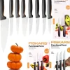 FISKARS FUNCTIONAL FORM 1057556+1057557+1057564 Komplet 8 noży kuchennych (3+2+3) FAVOURITE SET w pudełku / stal nierdzewna