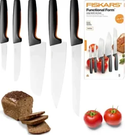 FISKARS FUNCTIONAL FORM 1057558 Komplet 5 noży kuchennych STARTER SET w pudełku / stal nierdzewna