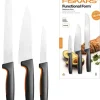FISKARS FUNCTIONAL FORM 1057559+ 1057557 Komplet 5 noży kuchennych STARTER SET w pudełku / stal nierdzewna